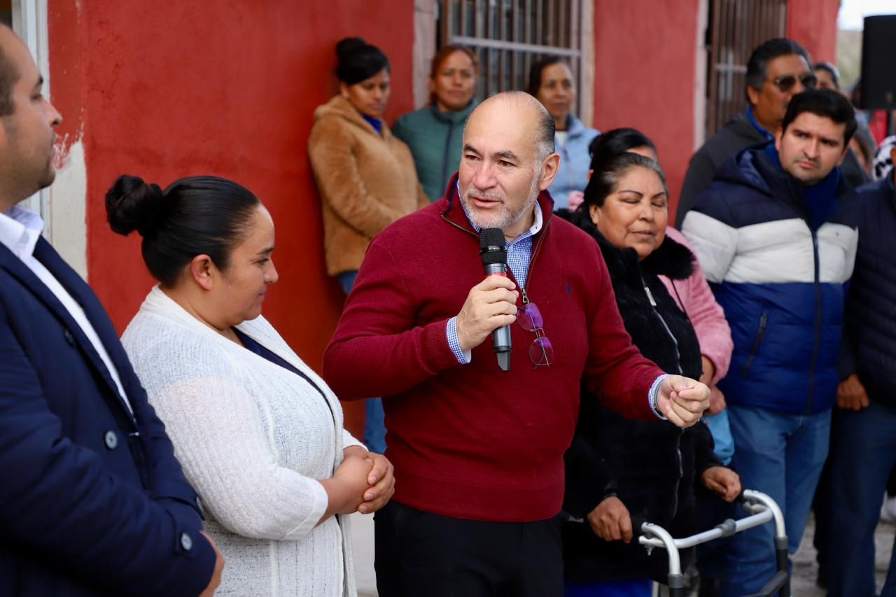 Alcalde Galindo encabeza remozamiento en la comunidad Mesa de los Conejos, en el Día de Talacha