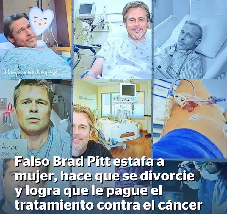 MUJER ES ESTAFADA AL CREER QUE MANTENÍA UNA RELACIÓN AMOROSA CON BRAD PITT; PIERDE MÁS DE 800 MIL EUROS