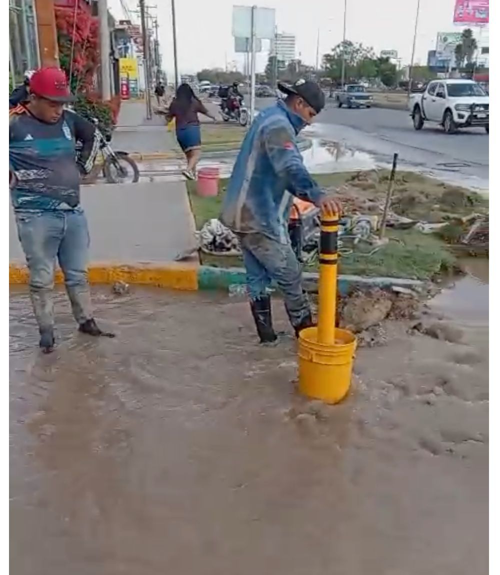 POR REPARACIÓN DE FUGAS, SE DETIENE MOMENTÁNEAMENTE EL POZO ABASTOS II