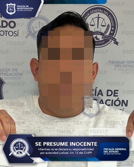 Fiscalía captura a probable responsable de homicidio ocurrido en la capital potosina