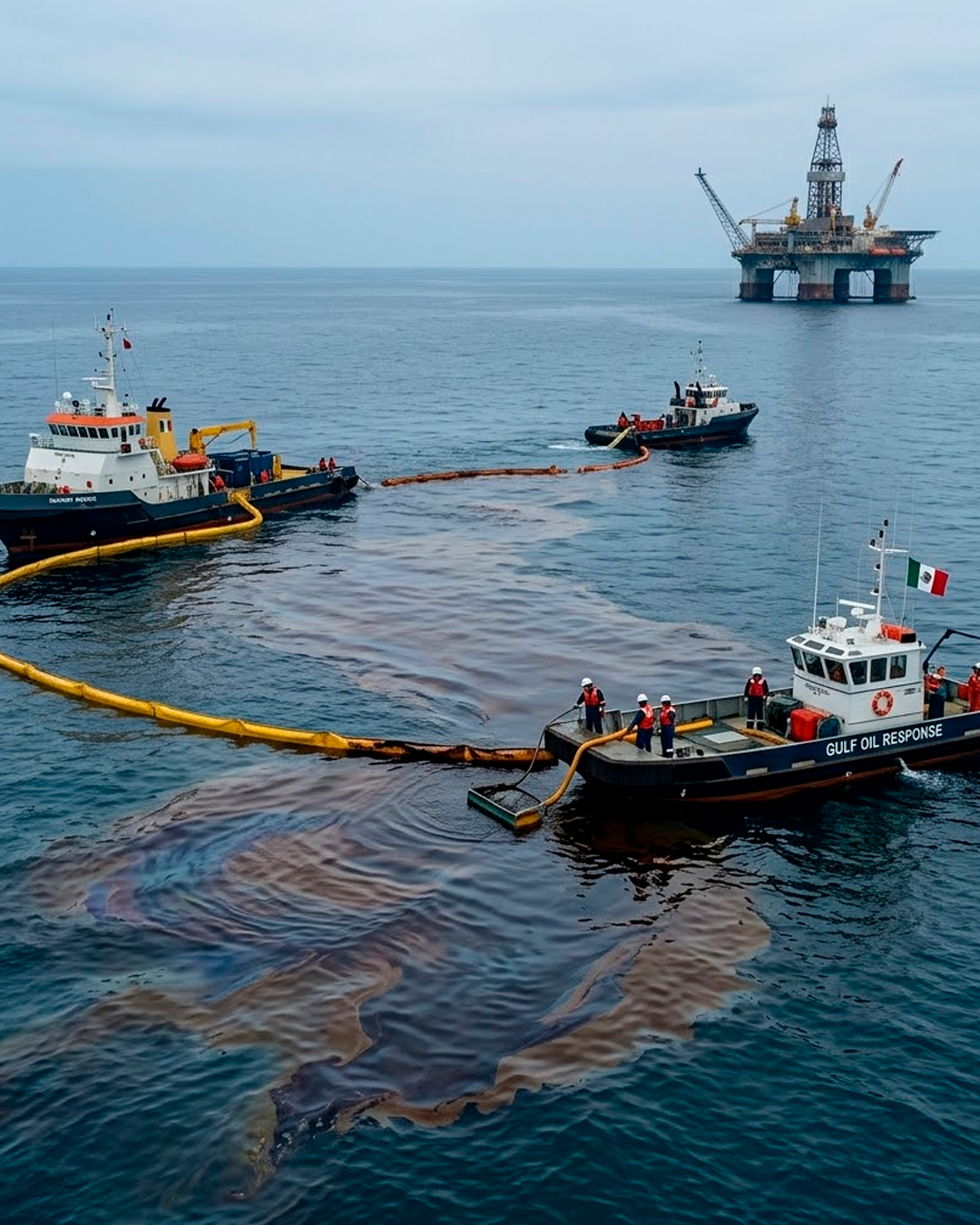 Pemex reconoce derrame y separa a tres altos funcionarios
