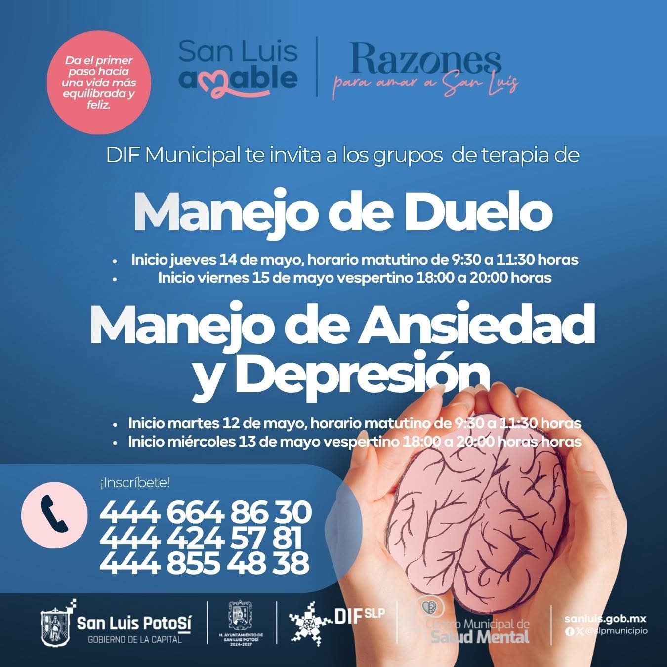 DIF Municipal invita a registrarse en terapias grupales para fortalecer la salud emocional