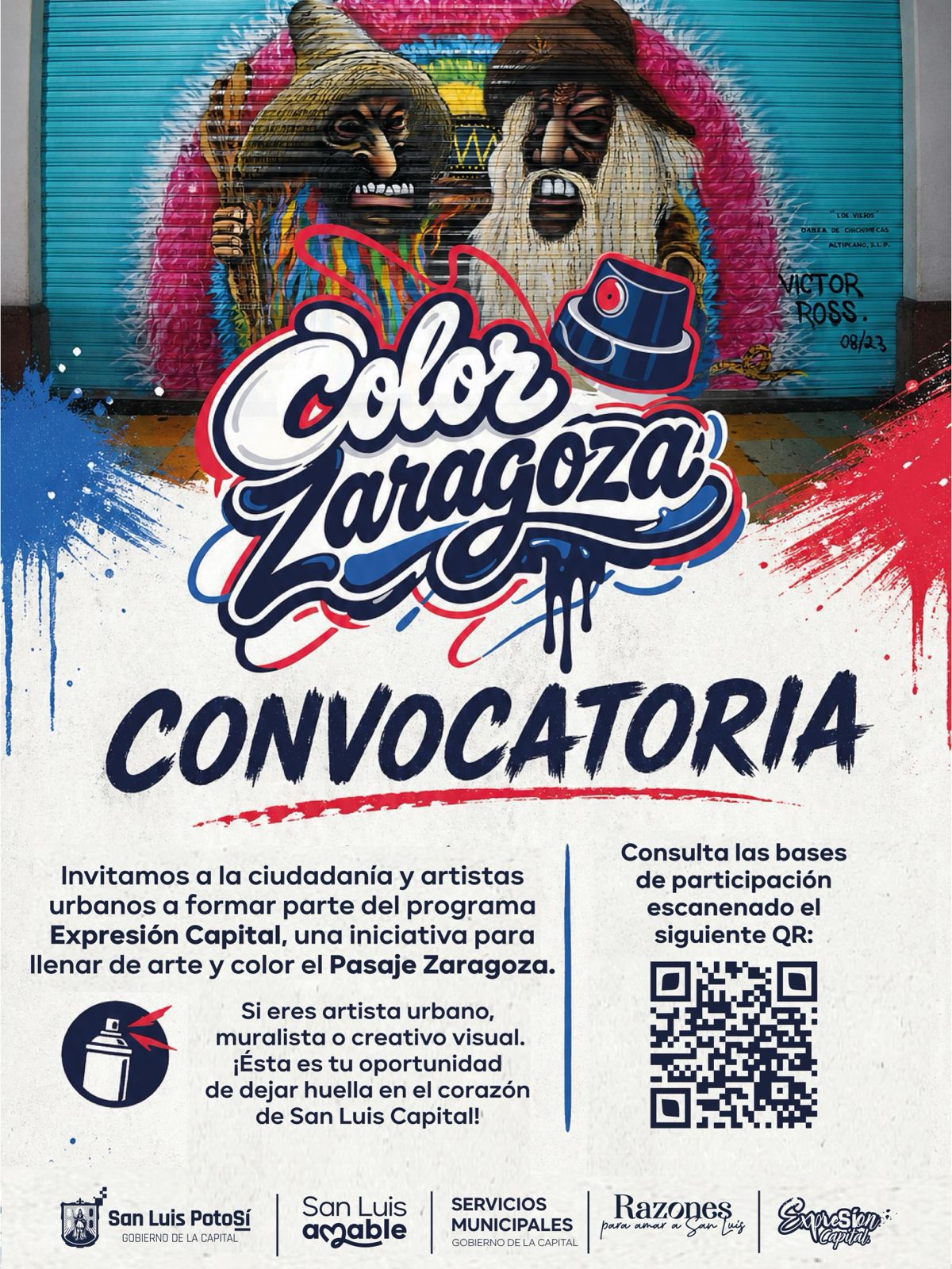 Gobierno de la Capital lanza convocatoria “Color Zaragoza” para transformar el Pasaje Zaragoza con arte urbano