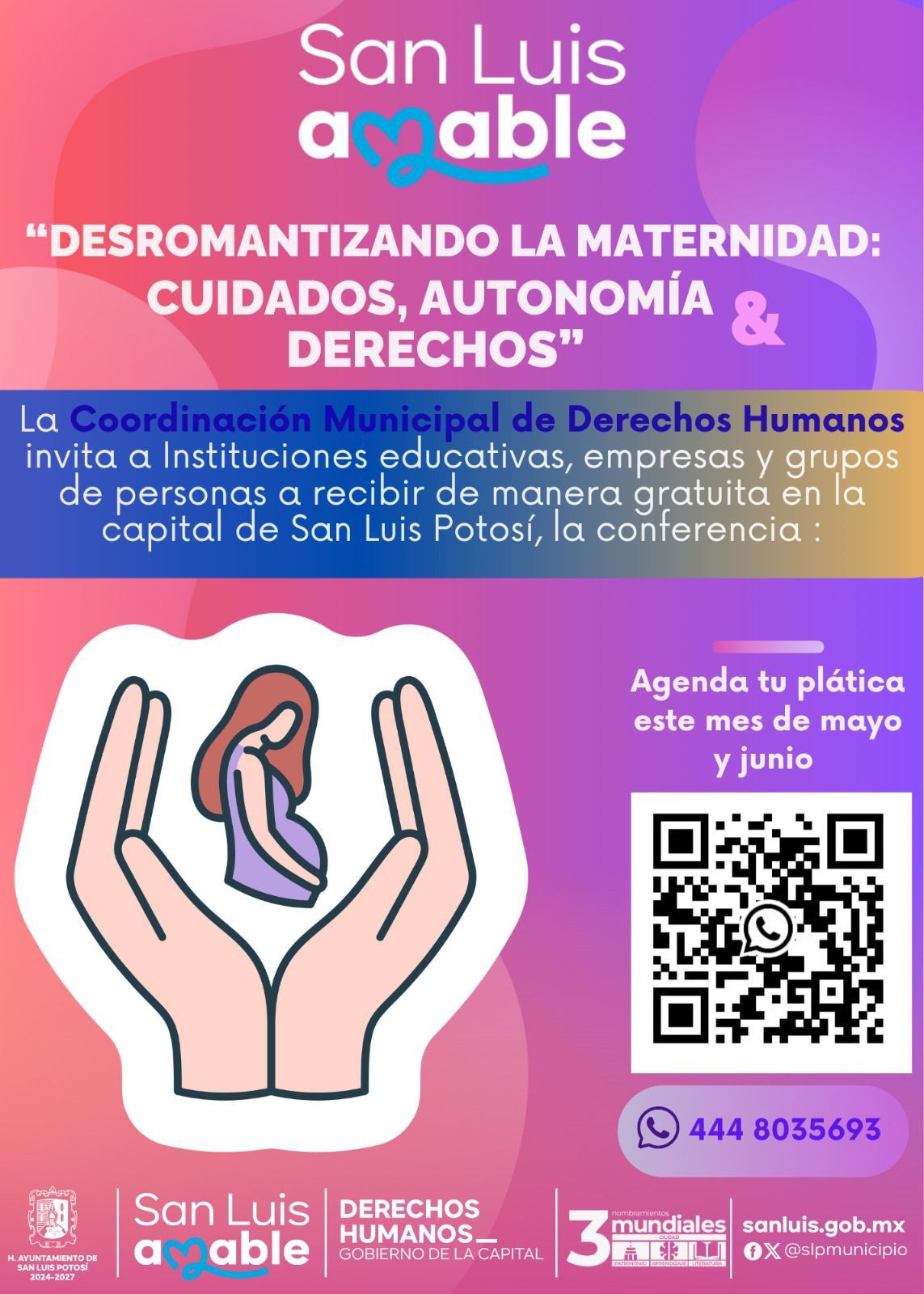 Mantiene abierta agenda de conferencias la Coordinación Municipal de Derechos Humanos