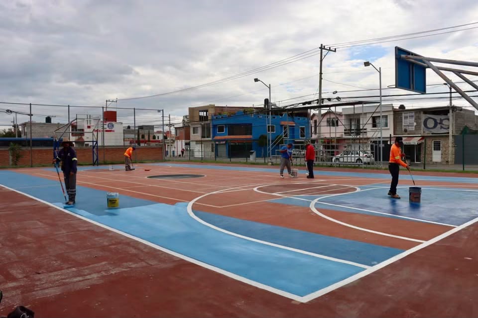 Continúa Ayuntamiento de SLP rehabilitación de espacios deportivos con programa “Color Mi Jugada”