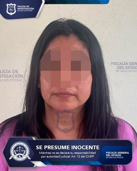 Fiscalía potosina detiene a mujer señalada por despojo