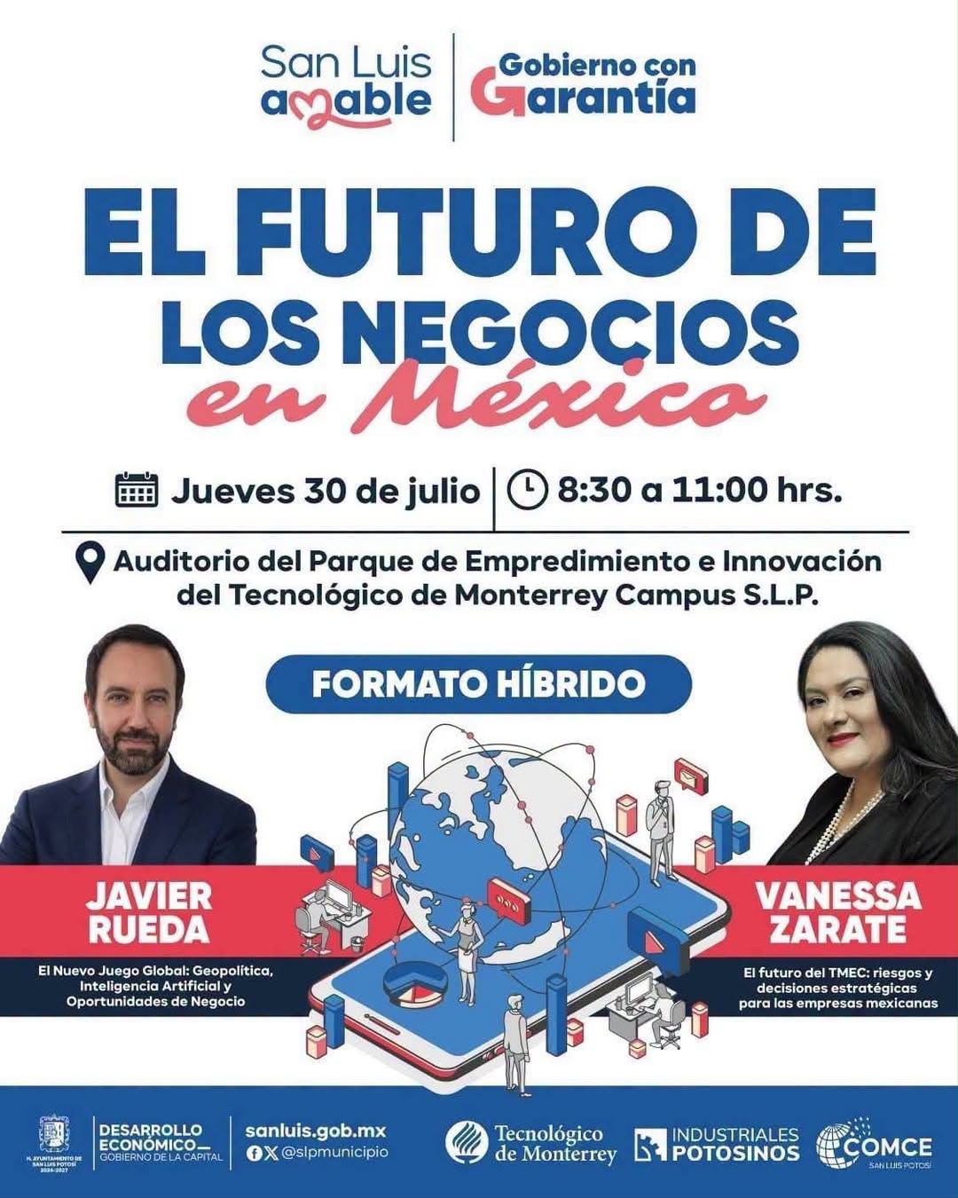 Ayuntamiento de SLP invita al 6to Foro de Capacitación: “El Futuro de los Negocios en México”