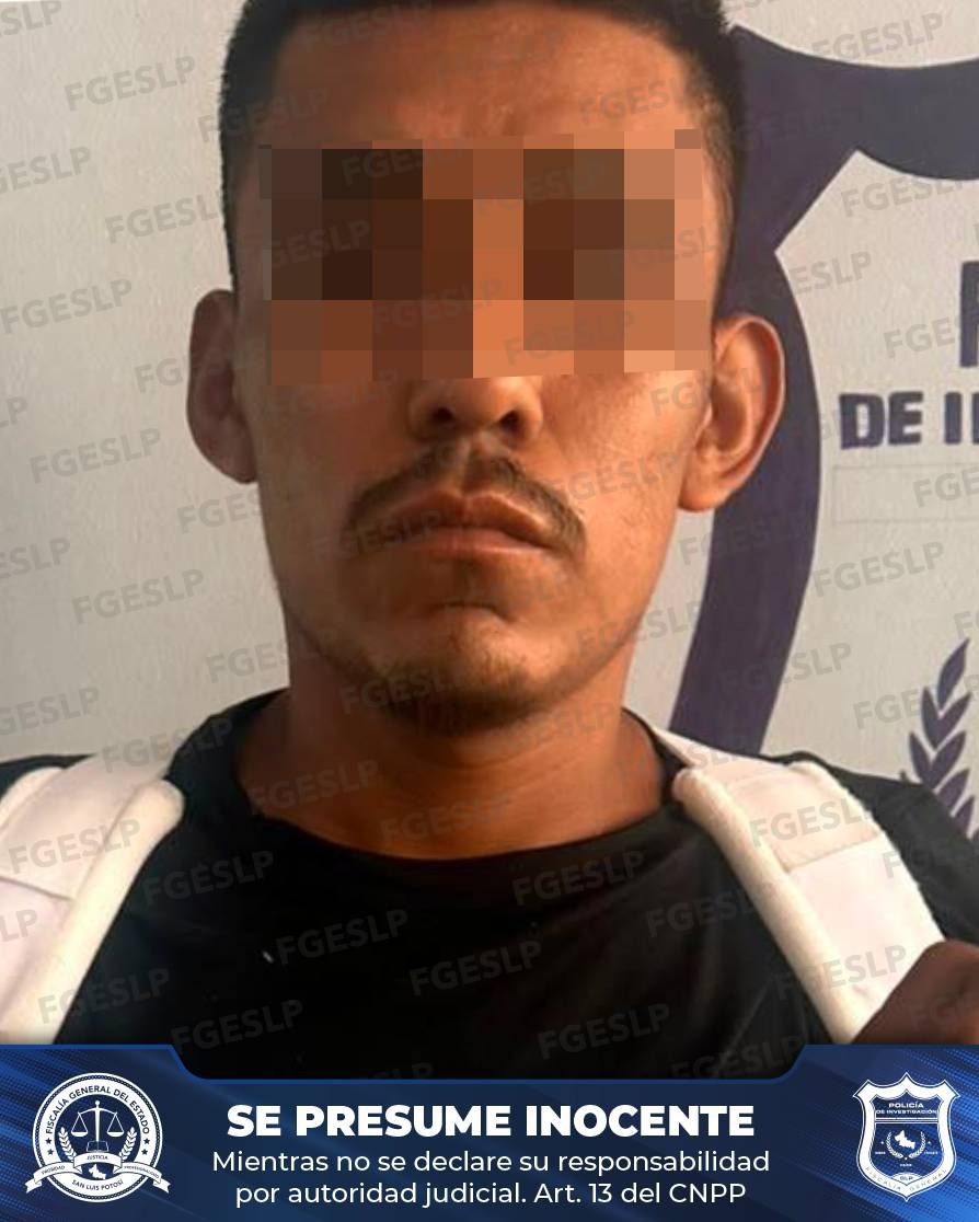 Fiscalía potosina captura a señalado de asalto y lesiones calificadas