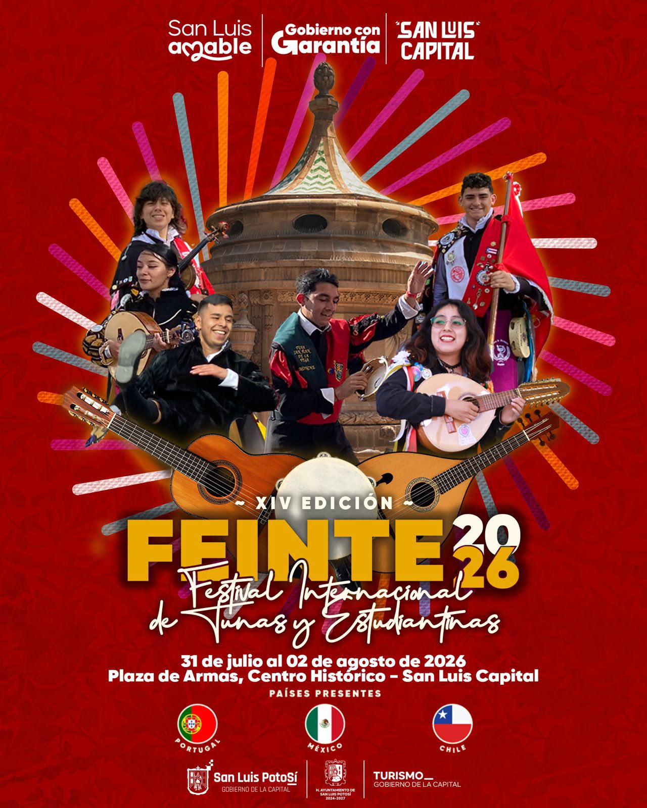 San Luis Capital celebrará la XIV edición del Festival Internacional de Tunas y Estudiantinas