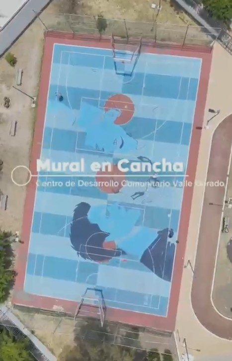 Con arte y deporte, Gobierno de la Capital transforma espacio comunitario en Valle Dorado