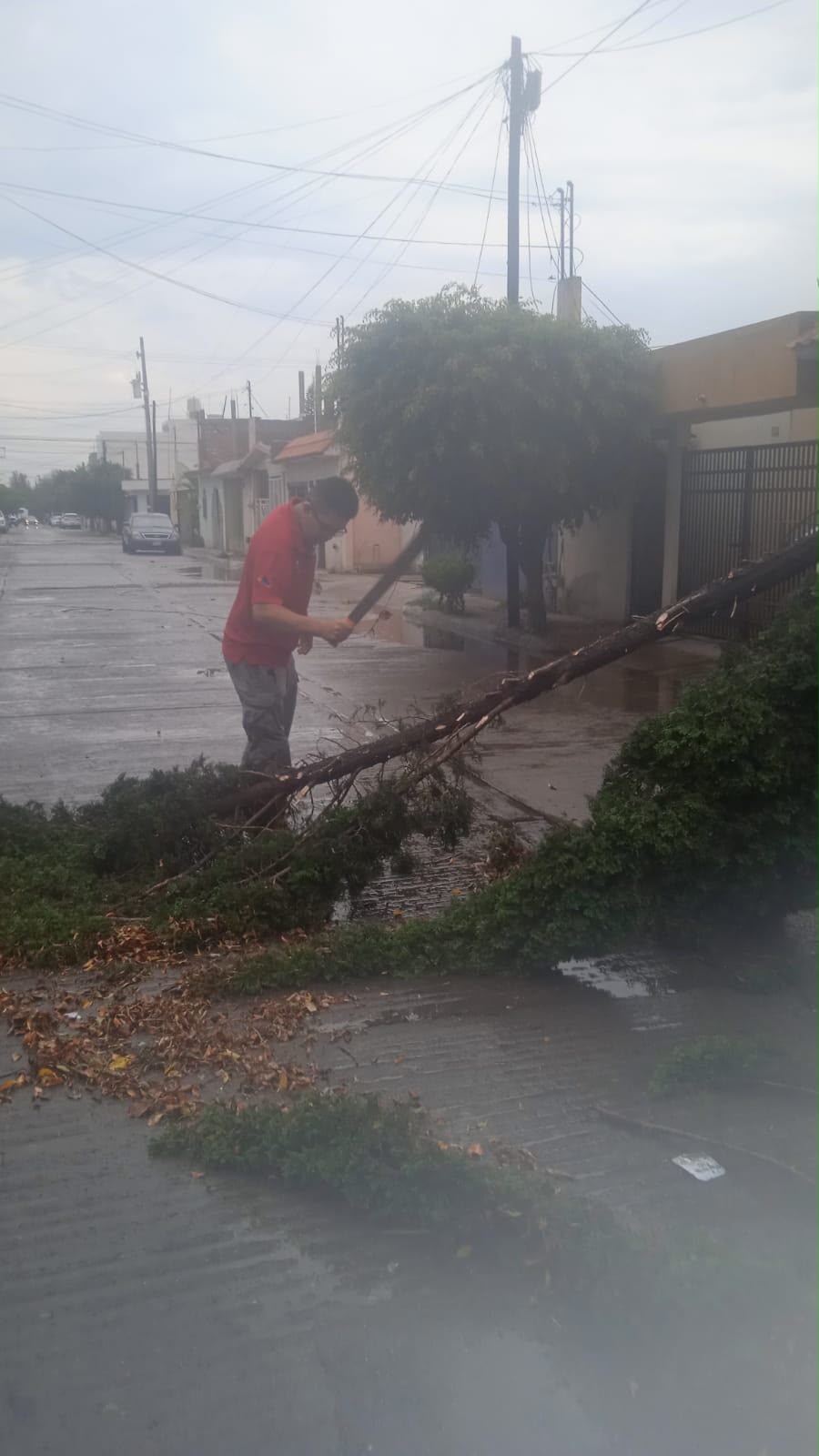 Protección Civil Municipal atiende reportes por lluvias torrenciales en la Capital potosina