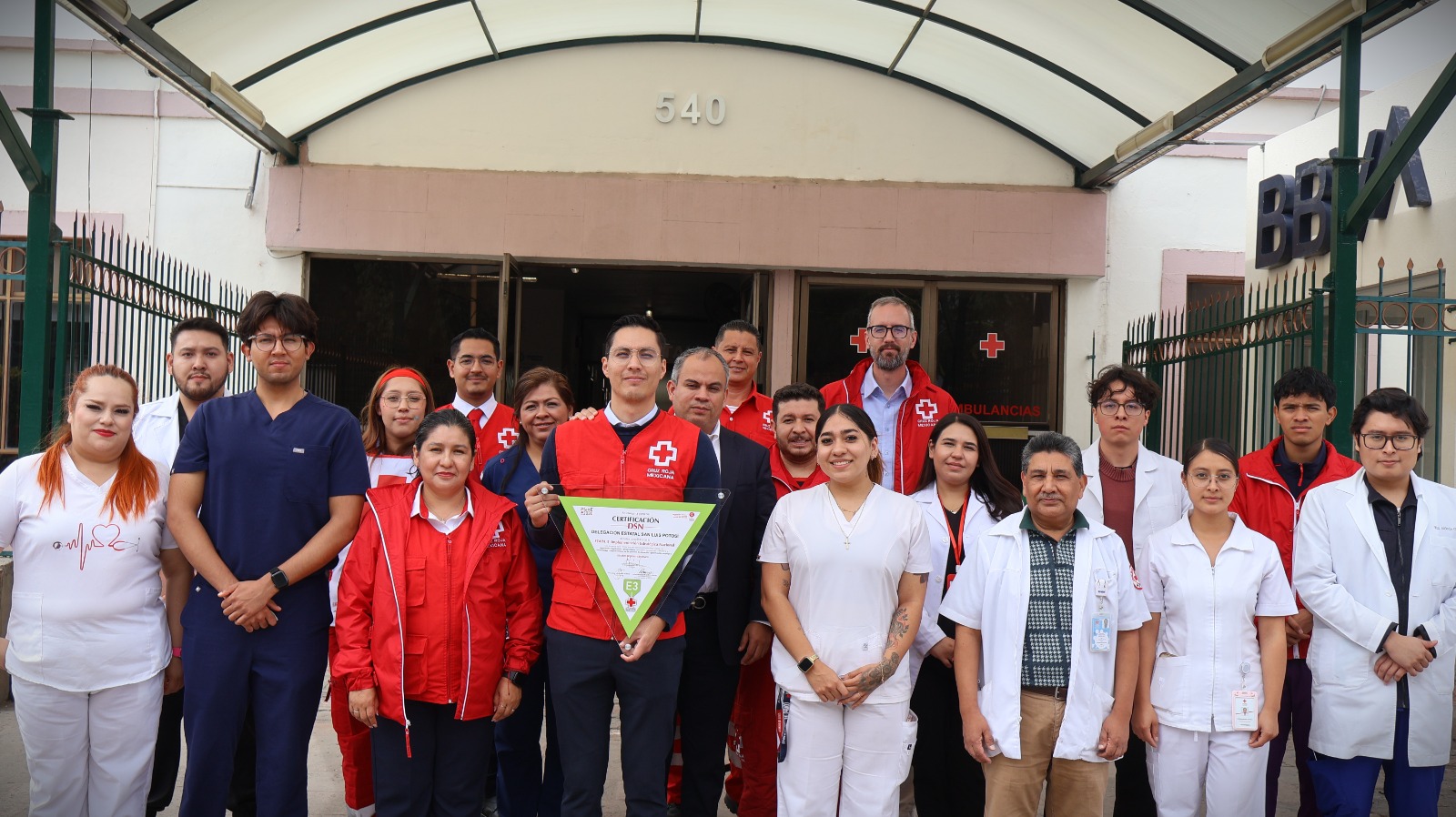 Cruz Roja Mexicana SLP obtiene la certificación de la Fase 3 de Implementación del Plan E 2030