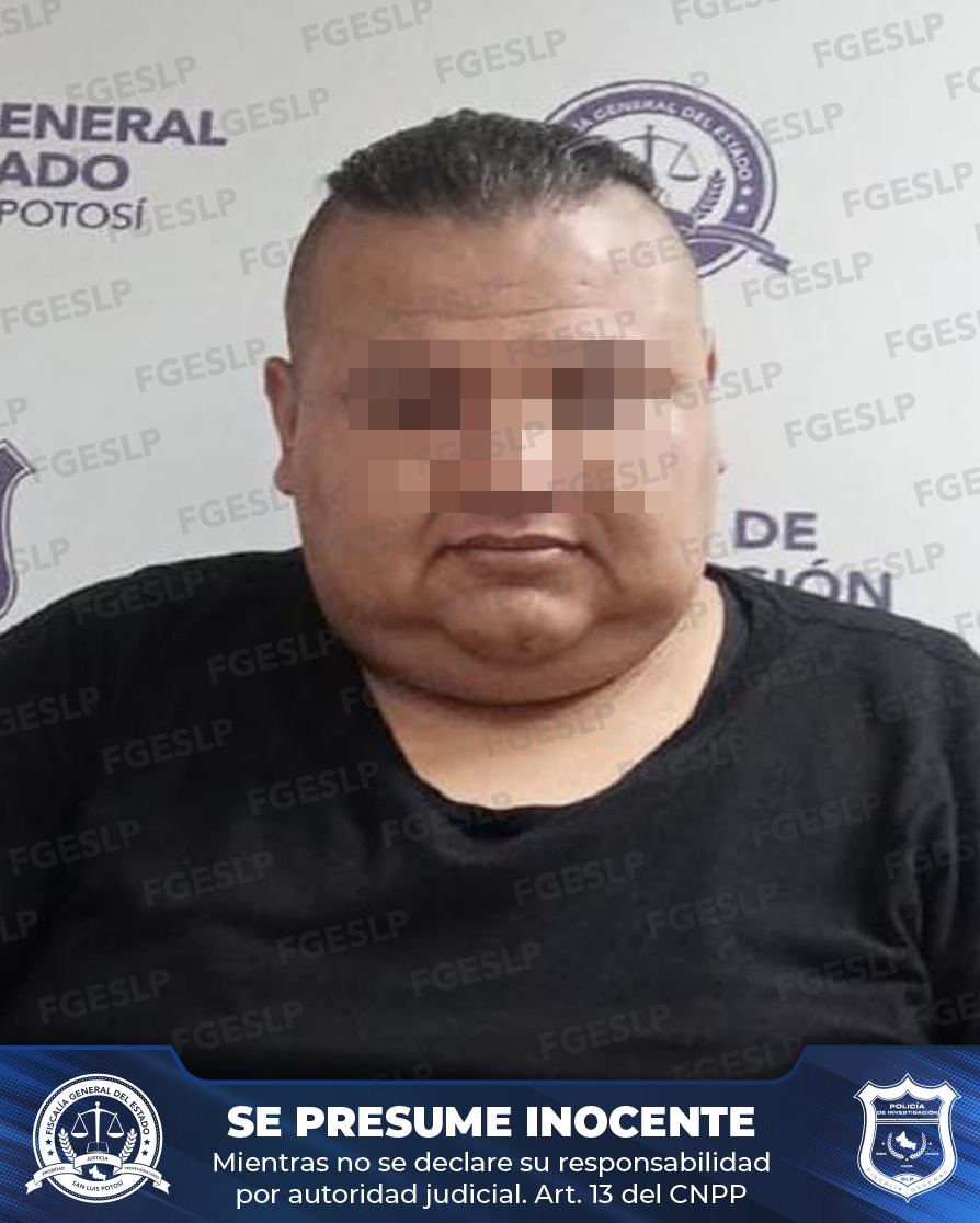 Fiscalia potosina aprehende a probable responsable de violación equiparada agravada