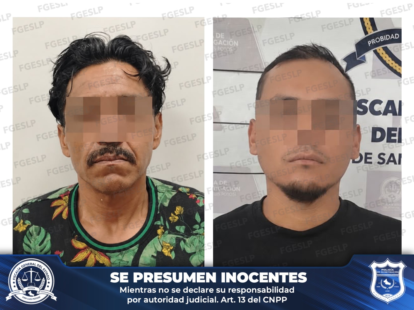 Fiscalía potosina localiza dos vehículos robados y cumple dos órdenes de aprehensión