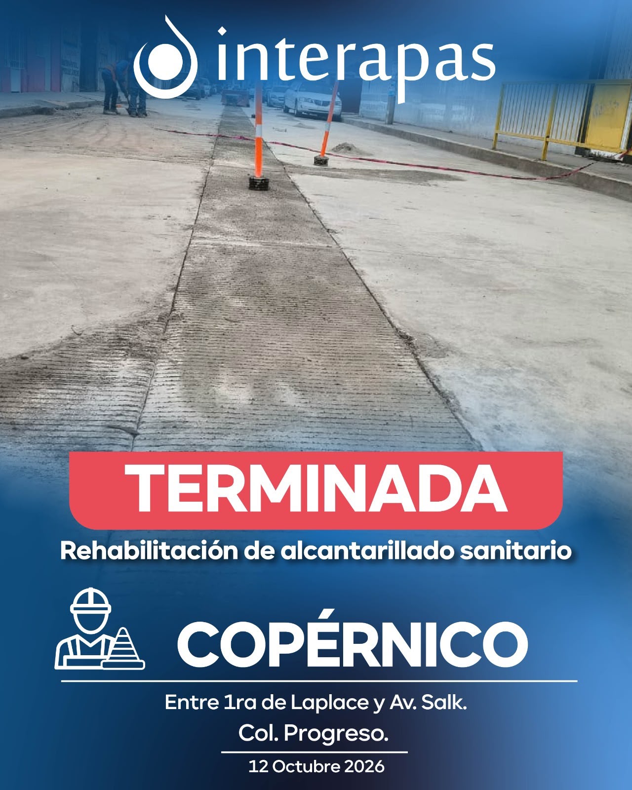Entrega Interapas nuevo drenaje a vecinos de la colonia Progreso