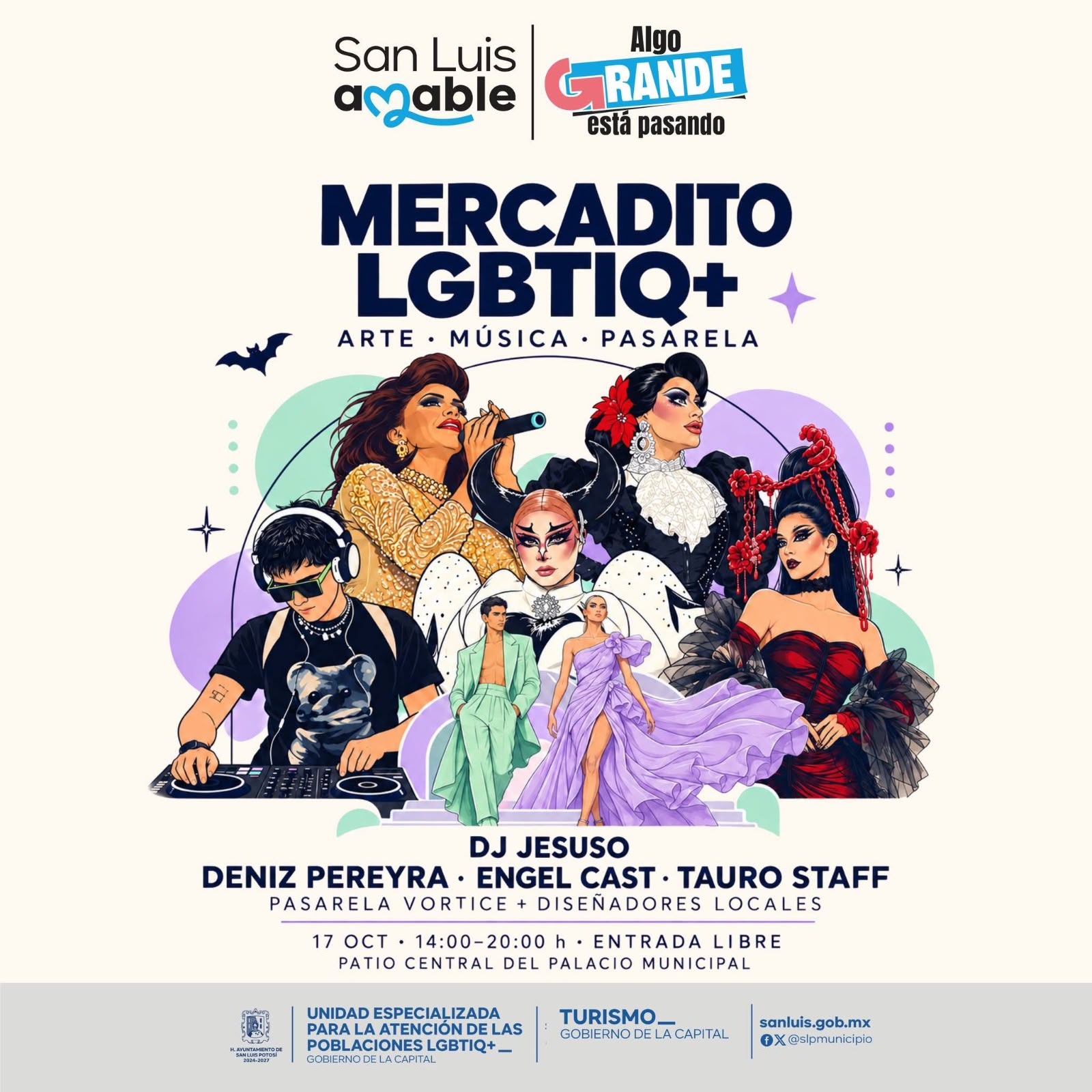 Todo listo para el primer Mercadito LGBTIQ+, que se llevará a cabo este sábado en Palacio Municipal