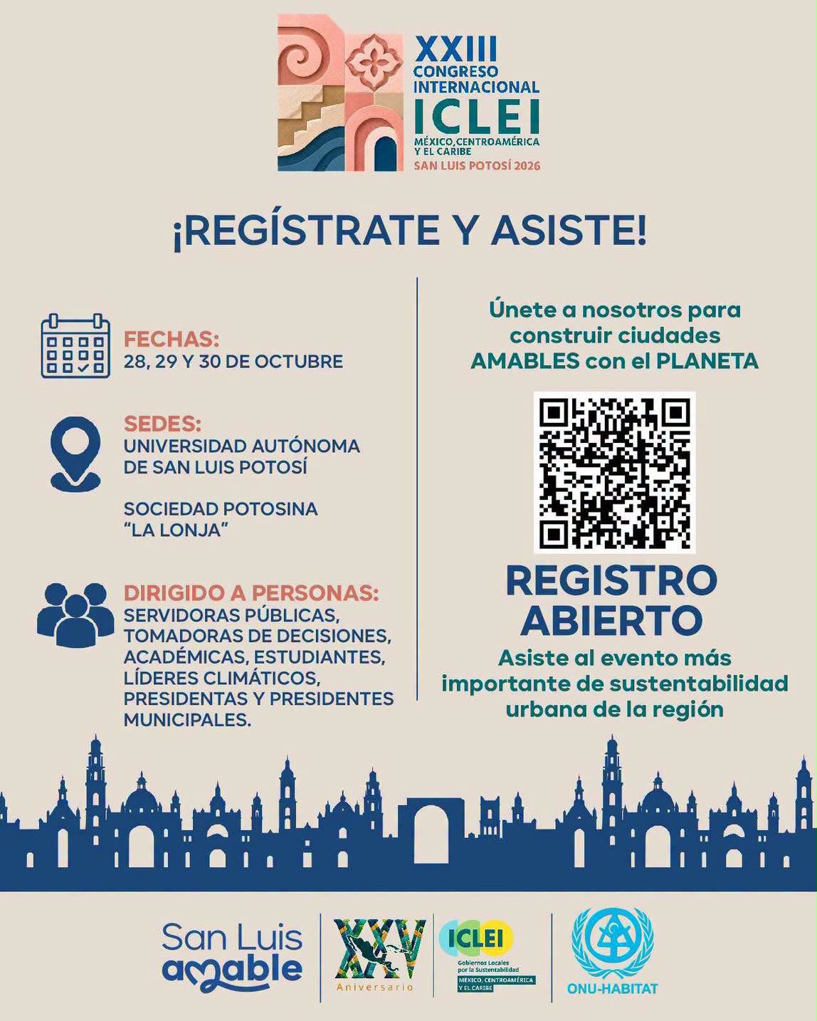 Gobierno de la Capital invita a registrarse al Congreso Internacional ICLEI