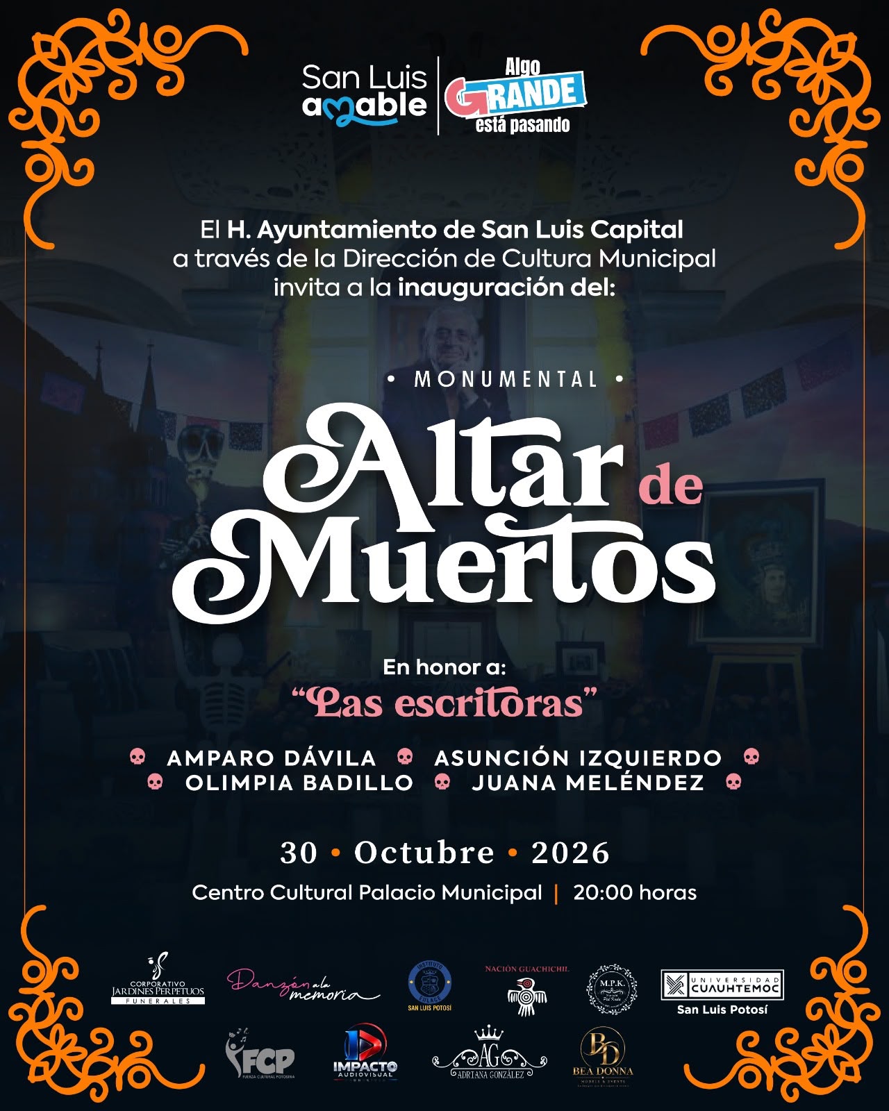 Invitan a la inauguración del monumental Altar de Muertos en honor a escritoras